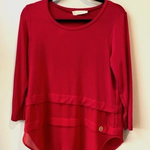 Red Michael Kor Shirt